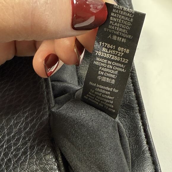 Relic Black Faux Leather Concealed Carry Purse Croc Embossed Western Boho - Picture 11 of 11